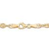 Thumbnail Image 2 of Hollow Flat Mariner Chain Necklace 10K Yellow Gold 18" 3.9mm