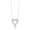 Thumbnail Image 0 of Shy Creation Diamond Heart Necklace 1/3 ct tw Round 14K White Gold JR55001140