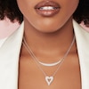 Thumbnail Image 3 of Shy Creation Diamond Heart Necklace 1/3 ct tw Round 14K White Gold JR55001140