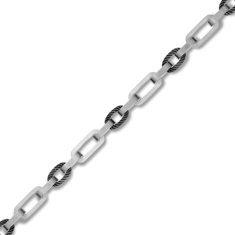 Main Image 2 of Solid Link Chain Necklace Stainless Steel 24" 7.5mm