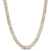 Thumbnail Image 1 of Solid Curb Chain Necklace Two-Tone Stainless Steel 24" 8mm