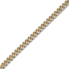 Thumbnail Image 2 of Solid Curb Chain Necklace Two-Tone Stainless Steel 24" 8mm