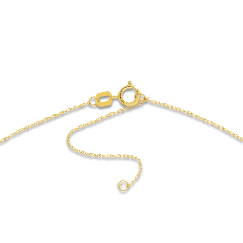 Main Image 3 of Sideways Cross Necklace 14K Yellow Gold 16-18" Adjustable