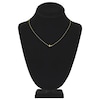Thumbnail Image 4 of Sideways Cross Necklace 14K Yellow Gold 16-18" Adjustable