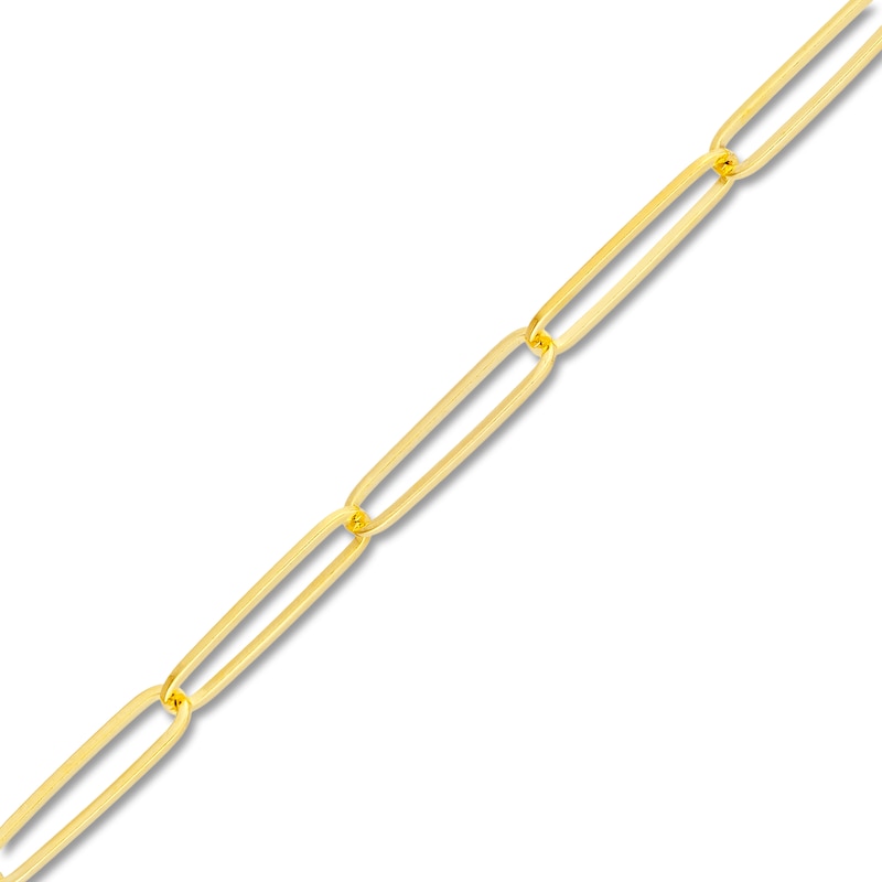 Main Image 2 of Solid Oval Link Necklace 14K Yellow Gold 18"