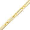 Thumbnail Image 2 of Hollow Oval Link Necklace 14K Yellow Gold 3.9mm 20"