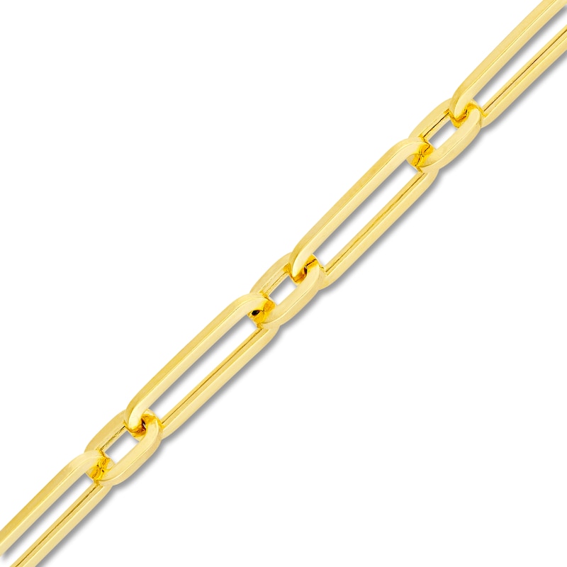 Main Image 2 of Hollow Oval Link Necklace 14K Yellow Gold 3.9mm 20"