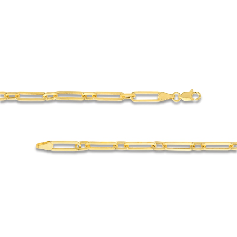 Main Image 3 of Hollow Oval Link Necklace 14K Yellow Gold 3.9mm 20"