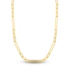 Thumbnail Image 1 of Hollow Oval Link Necklace 14K Yellow Gold 5.1mm 20"