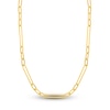 Thumbnail Image 0 of Hollow Oval Link Necklace 14K Yellow Gold 5.1mm 20"