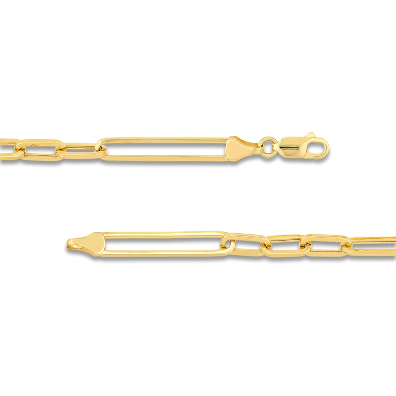 Main Image 3 of Hollow Oval Link Necklace 14K Yellow Gold 5.1mm 20"