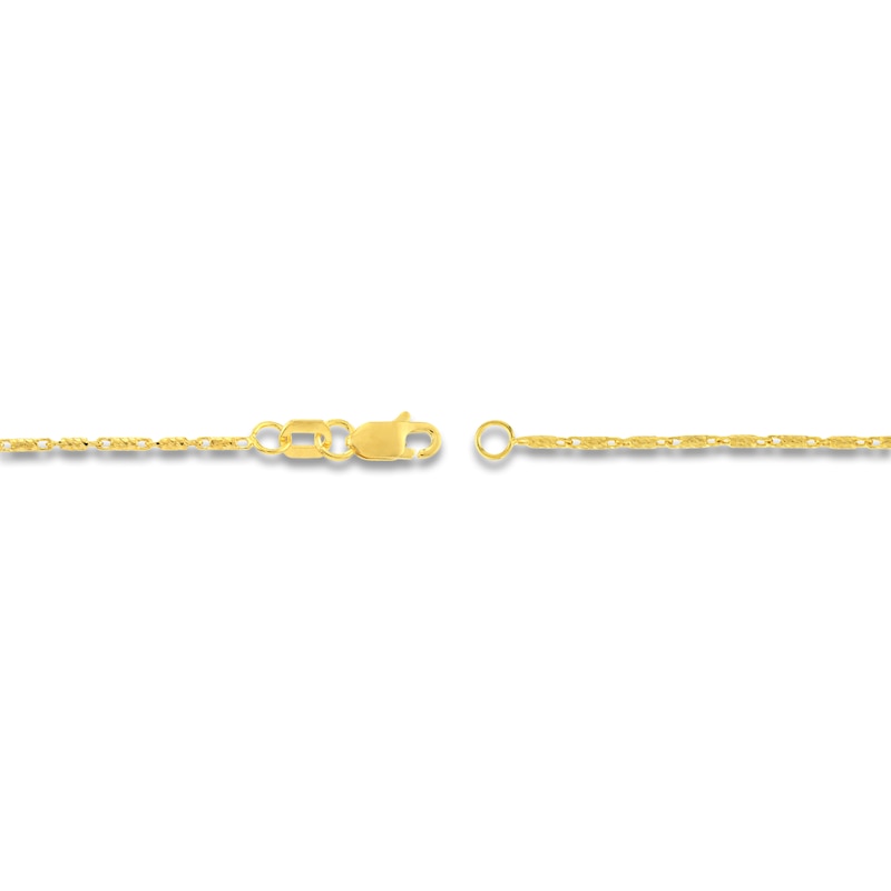 Main Image 3 of Solid Lumacina Chain Necklace 14K Yellow Gold 1.05mm 20"