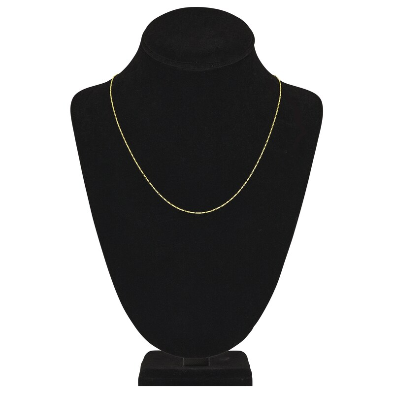 Main Image 4 of Solid Lumacina Chain Necklace 14K Yellow Gold 1.05mm 20"