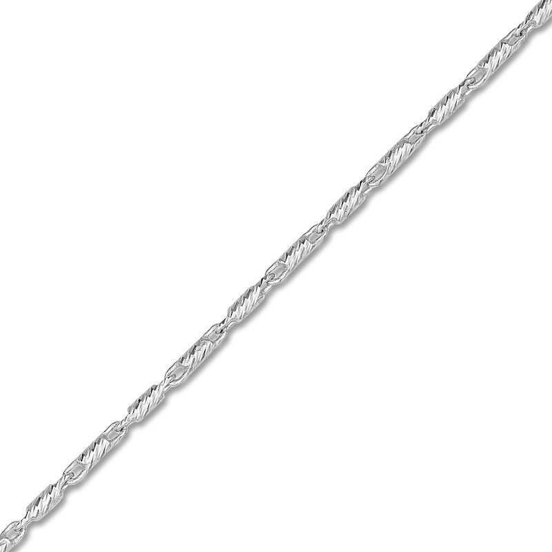 Main Image 2 of Solid Lumacina Chain Necklace 14K White Gold 1.05mm 20"