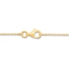 Thumbnail Image 2 of Italia D'Oro Beaded Drop Necklace 14K Yellow Gold 18&quot;