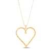 Thumbnail Image 1 of Italia D'Oro Heart Pendant Necklace 14K Yellow Gold 18"
