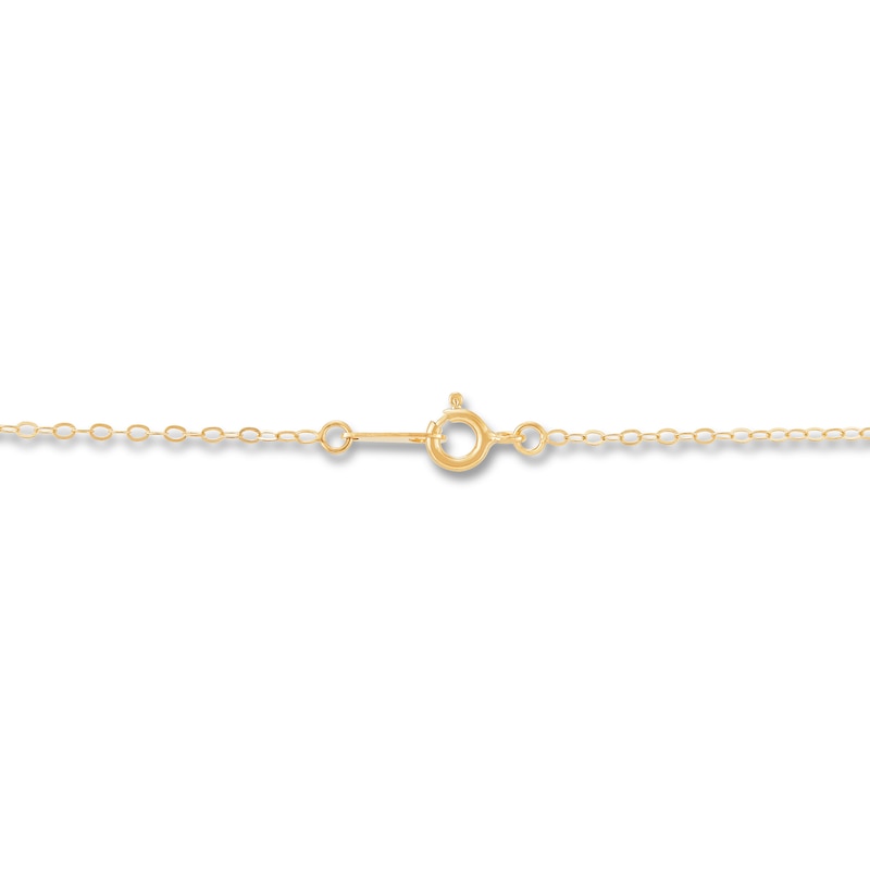 Main Image 3 of Italia D'Oro Heart Pendant Necklace 14K Yellow Gold 18"