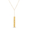 Thumbnail Image 1 of Italia D'Oro Rectangle Bar Necklace 14K Yellow Gold 17"
