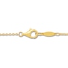 Thumbnail Image 2 of Italia D'Oro Rectangle Bar Necklace 14K Yellow Gold 17"