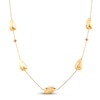 Thumbnail Image 0 of Italia D'Oro Teardrop Pepita Bread Necklace 14K Yellow Gold 18"