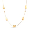 Thumbnail Image 1 of Italia D'Oro Teardrop Pepita Bread Necklace 14K Yellow Gold 18"