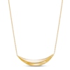 Thumbnail Image 0 of Italia D'Oro Curved Bar Necklace 14K Yellow Gold 17"