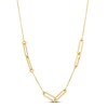 Thumbnail Image 1 of Italia D'Oro Oval Link Necklace 14K Yellow Gold 18"