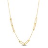 Thumbnail Image 0 of Italia D'Oro Oval Link Necklace 14K Yellow Gold 18"