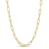 Thumbnail Image 1 of Italia D'Oro Elongated Chain Necklace 14K Yellow Gold 18"