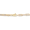 Thumbnail Image 2 of Italia D'Oro Hollow Paper Clip Chain Necklace 14K Yellow Gold 18" 3.9mm