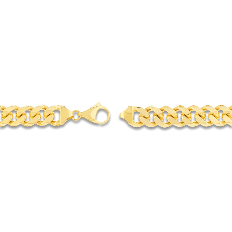 Main Image 3 of Solid Miami Cuban Link Necklace 14K Yellow Gold 24" 11mm