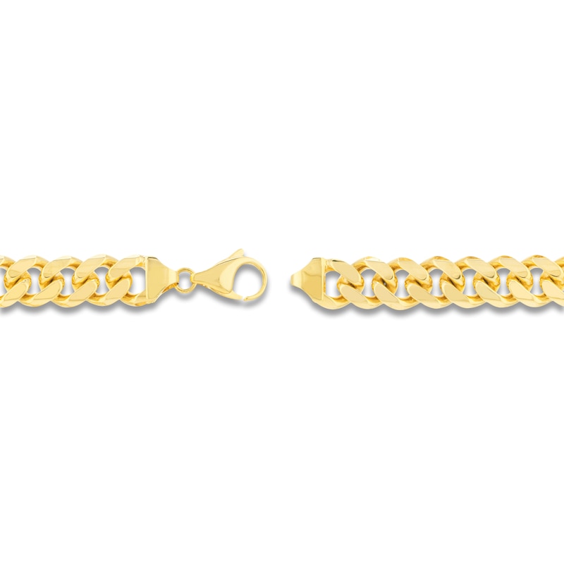 Main Image 3 of Solid Miami Cuban Link Necklace 14K Yellow Gold 26" 11mm