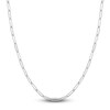 Thumbnail Image 1 of Solid Paperclip Chain Necklace 14K White Gold 24" 3.90mm