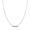 Thumbnail Image 1 of Solid Paperclip Chain Necklace 14K White Gold 20" 3.90mm