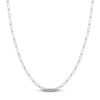 Thumbnail Image 1 of Solid Paperclip Chain Necklace 14K White Gold 18" 3.9mm
