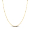 Thumbnail Image 1 of Solid Paperclip Chain Necklace 14K Yellow Gold 20" 3.9mm