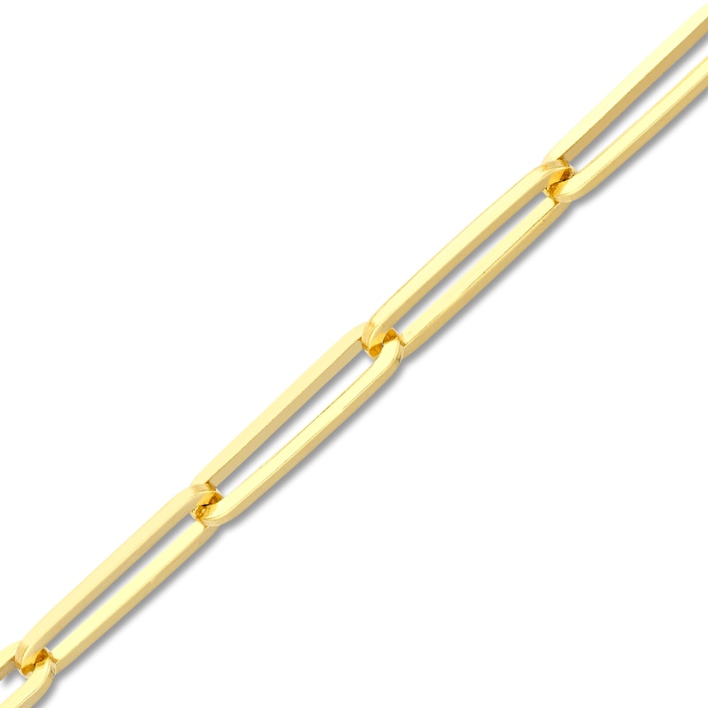 Main Image 2 of Solid Paperclip Chain Necklace 14K Yellow Gold 20" 3.9mm