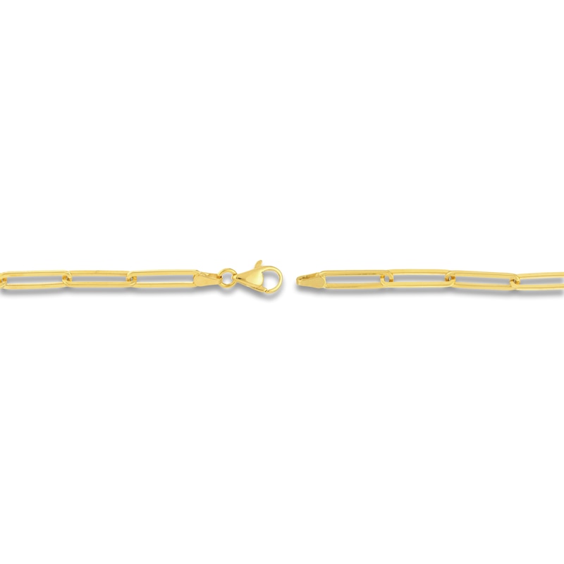 Main Image 3 of Solid Paperclip Chain Necklace 14K Yellow Gold 20" 3.9mm
