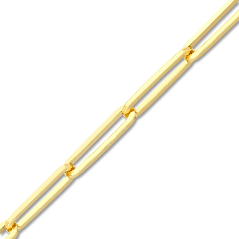 Main Image 2 of Solid Paperclip Chain Necklace 14K Yellow Gold 30" 3.9mm