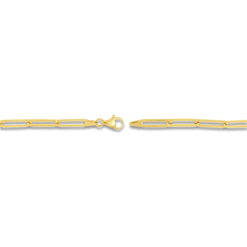 Main Image 3 of Solid Paperclip Chain Necklace 14K Yellow Gold 30" 3.9mm