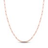 Thumbnail Image 1 of Solid Paperclip Chain Necklace 14K Rose Gold 24" 3.9mm