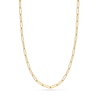 Thumbnail Image 0 of Solid Paperclip Chain Necklace 14K Yellow Gold 18" 5.1mm