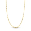 Thumbnail Image 1 of Solid Paperclip Chain Necklace 14K Yellow Gold 18" 5mm