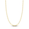 Thumbnail Image 0 of Solid Paperclip Chain Necklace 14K Yellow Gold 18" 5.1mm