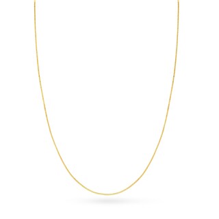Box Chain Necklace 18K Yellow Gold 20