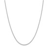 Thumbnail Image 1 of Solid Round Wheat Chain Necklace 18K White Gold 18" 1.05mm