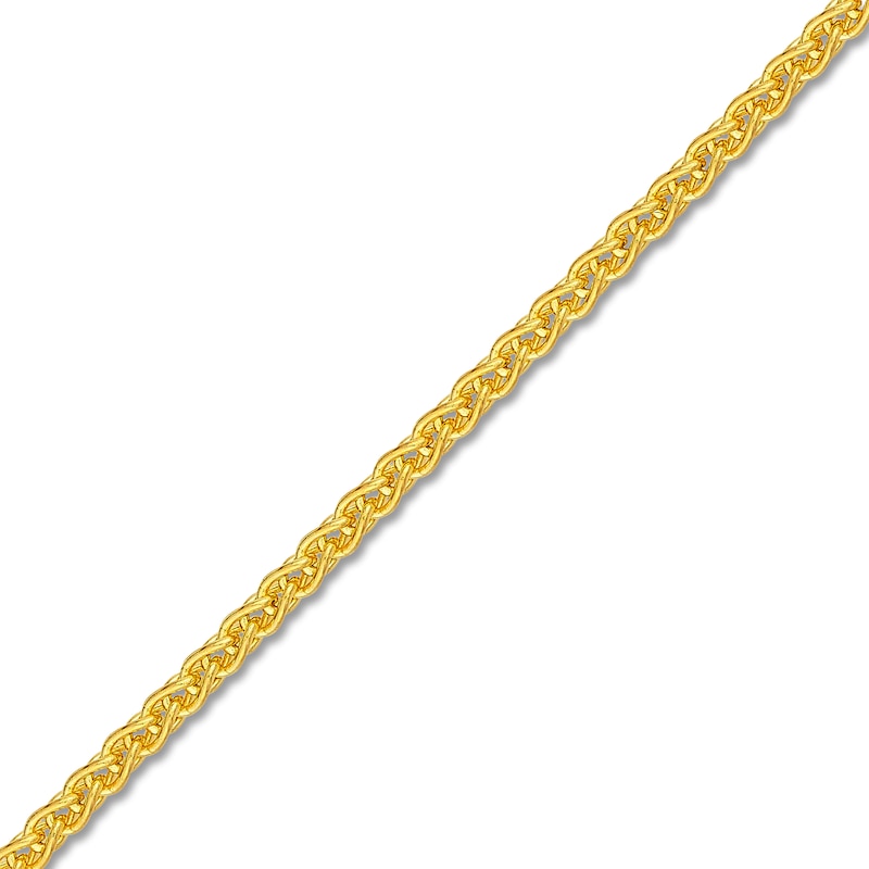 Main Image 2 of Solid Round Wheat Chain Necklace 18K Yellow Gold 20" 1.65mm