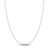 Thumbnail Image 1 of Solid Paperclip Chain Necklace 14K White Gold 18" 4mm
