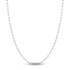 Thumbnail Image 1 of Solid Paperclip Chain Necklace 14K White Gold 24" 4mm