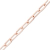 Thumbnail Image 2 of Solid Paperclip Chain Necklace 14K Rose Gold 18" 4mm